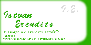 istvan erendits business card